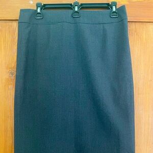 Calvin Klein Charcoal Gray Business Straight Skirt 6